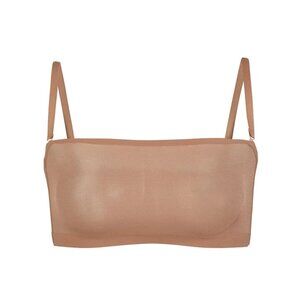 NWT SKIMS Sheer Sculpt Mesh Clay Nude Bandeau Bralette, Size S
